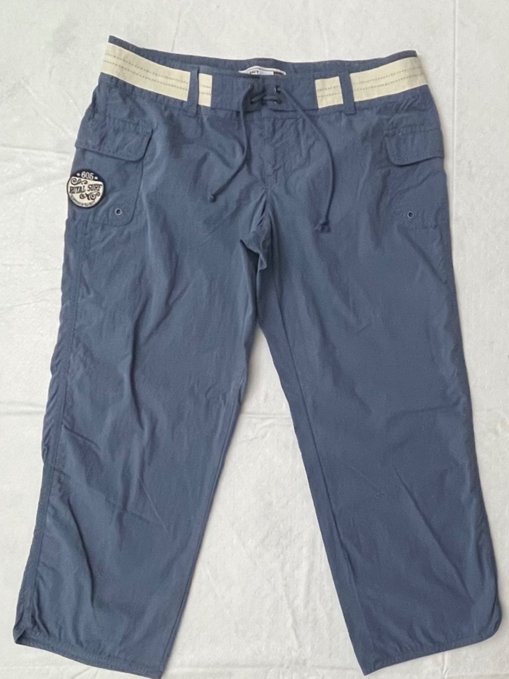Old Navy Ultra Low Waist "605 Royal Surf" Blue Ankle Length Pants Size 10